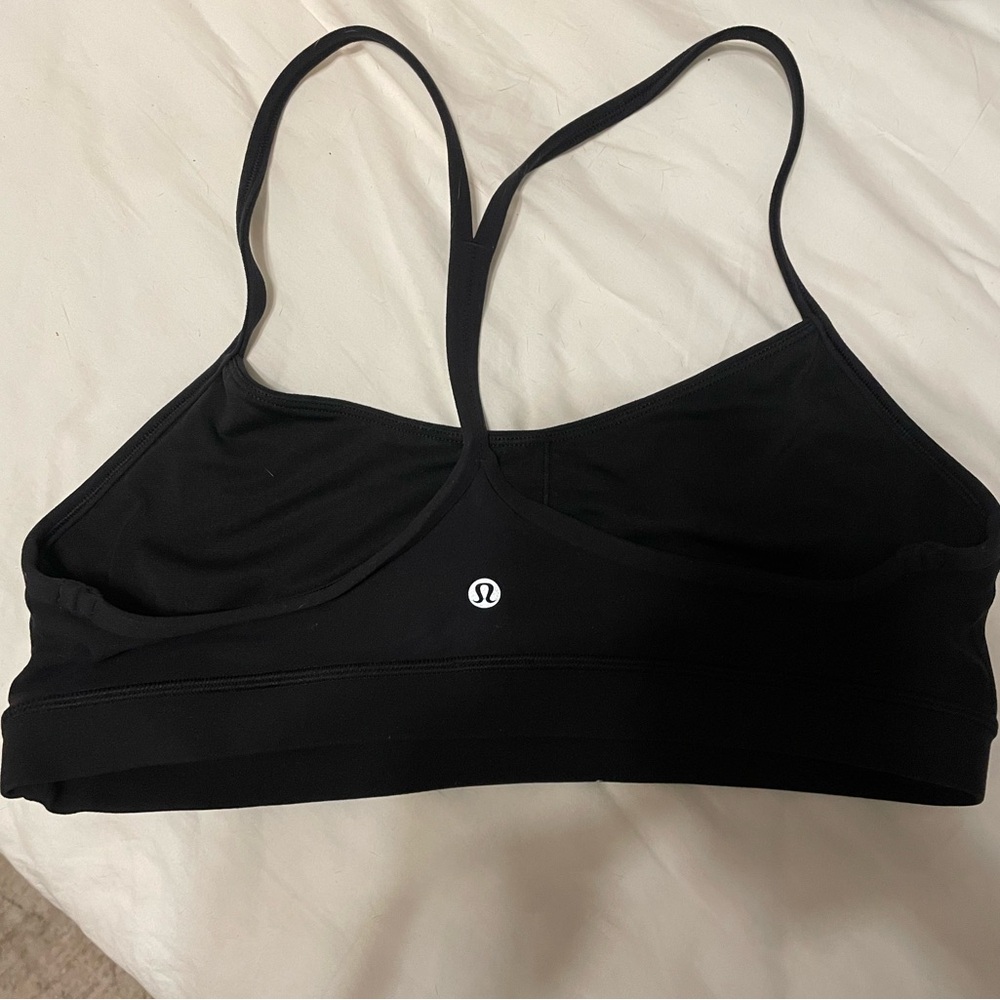 Black Lululemon sports bra size large - removable pads